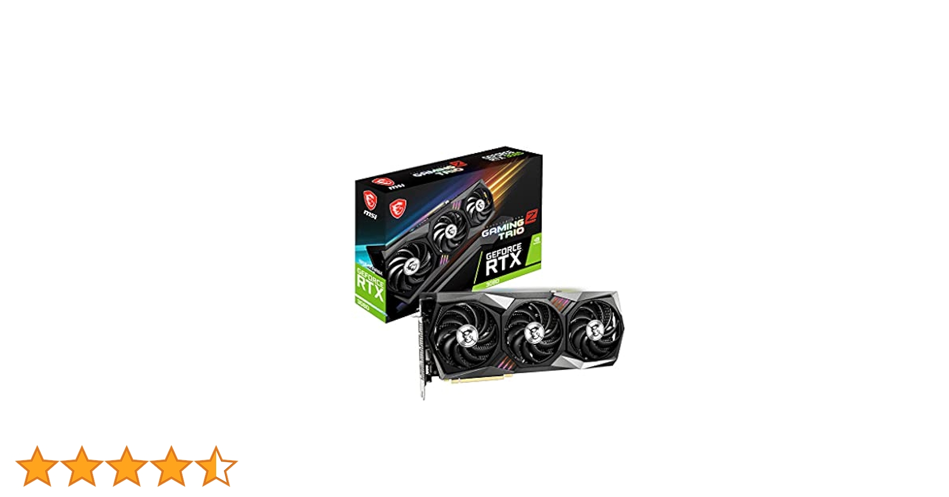 Nvidia GeForce RTX3080 10GB OPモデル MSI Gaming GeForce RTX 3080 10GB GDRR6X 320-Bit HDMI/DP